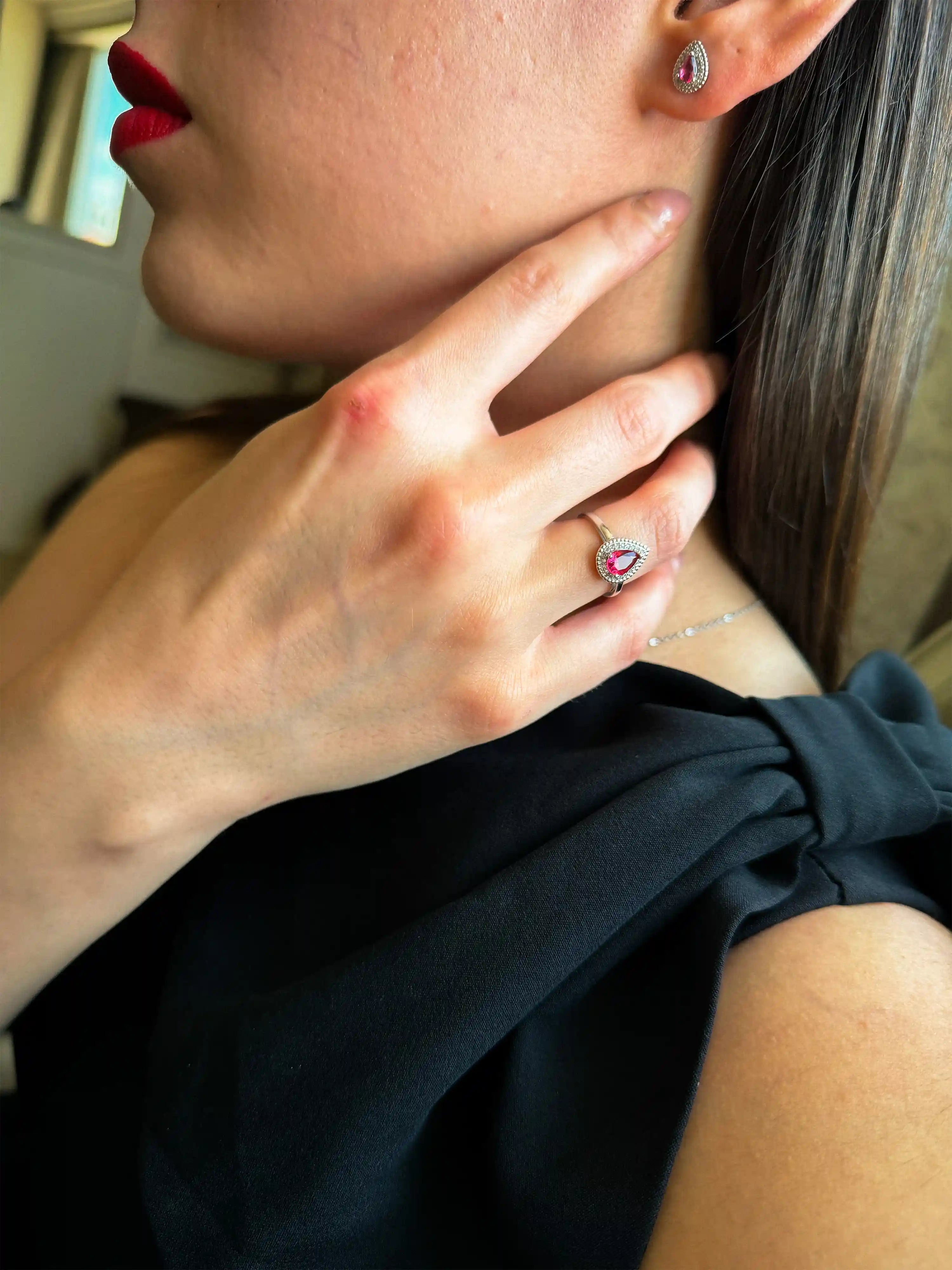 The Velvet Crimson Earrings