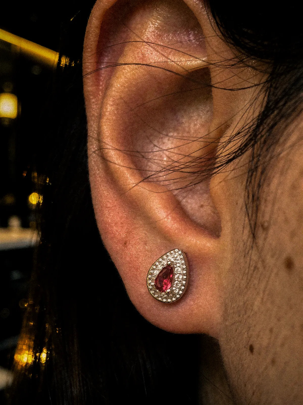 The Velvet Crimson Earrings   First Edition